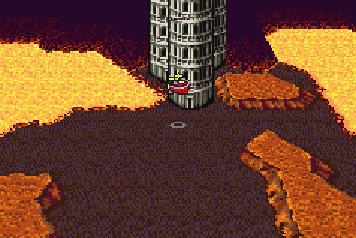 Falcon Airship Outside Tower of Babel
